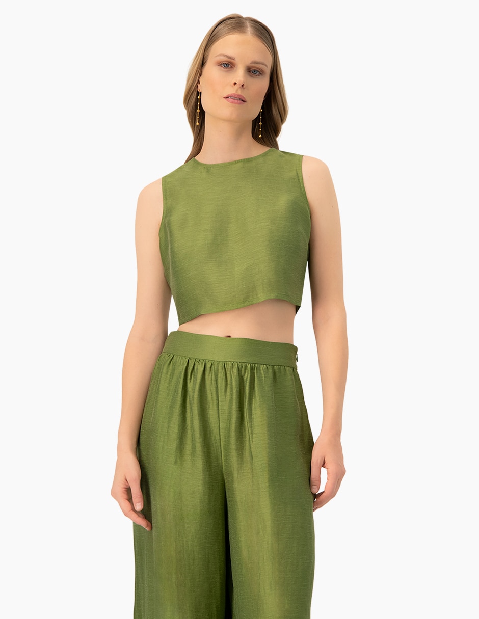 Top cuello redondo Top cuello redondo