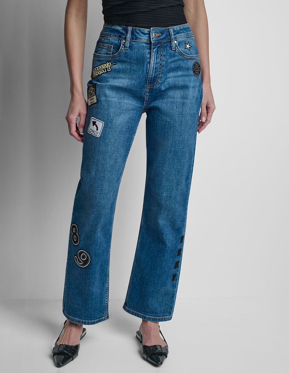 Jeans straight para mujer 6