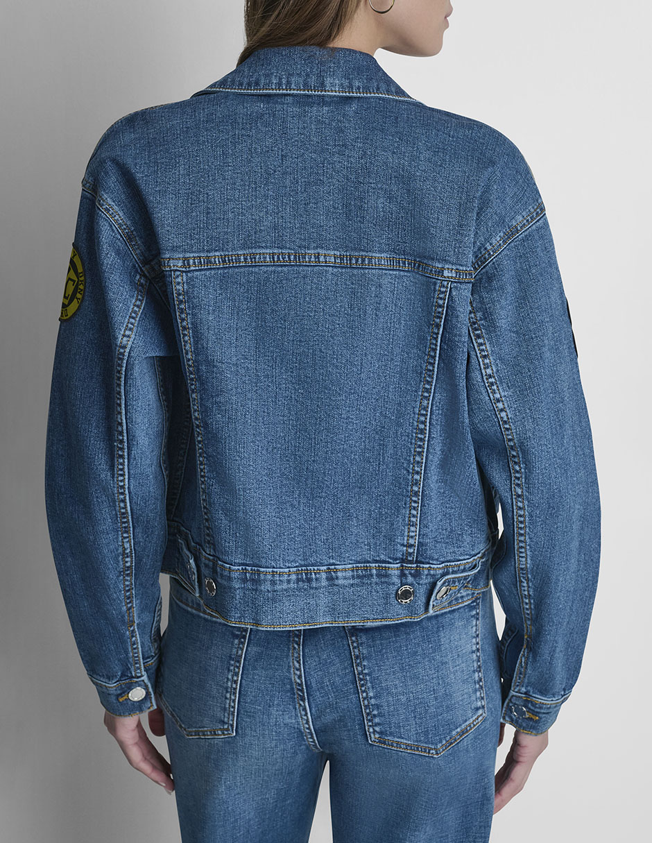 Chamarra casual Dkny de algodón para mujer