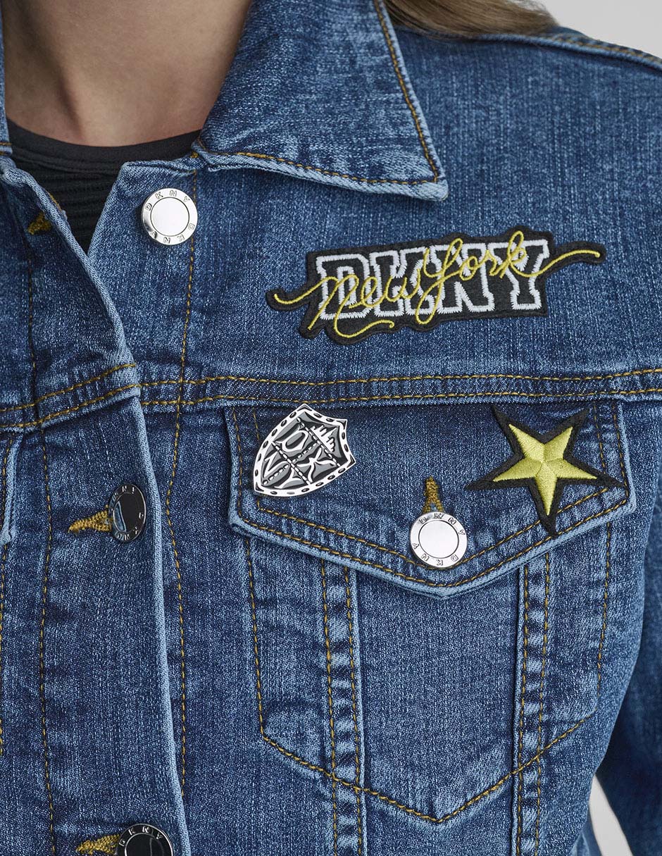 Chamarra casual Dkny de algodón para mujer