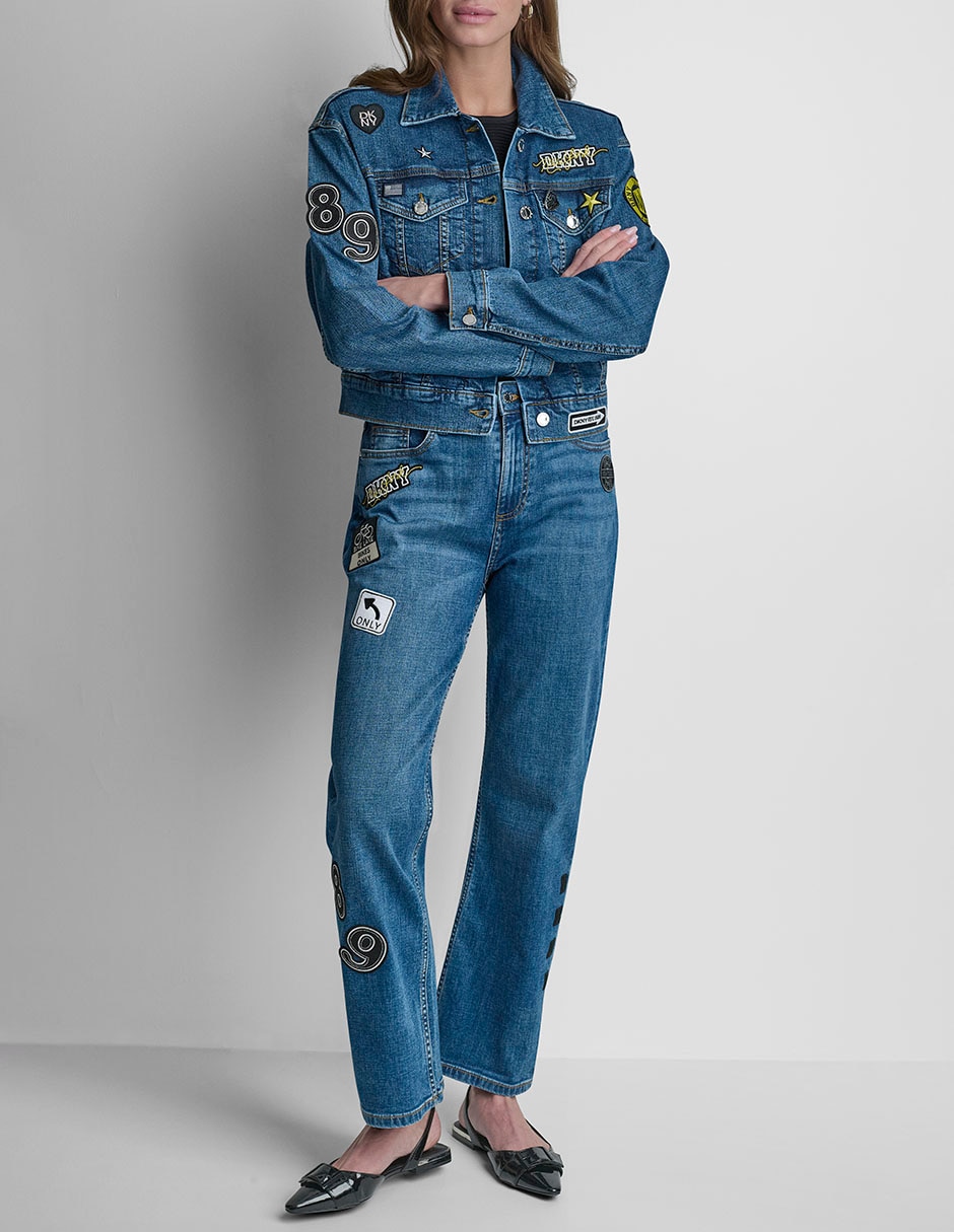 Chamarra casual Dkny de algodón para mujer