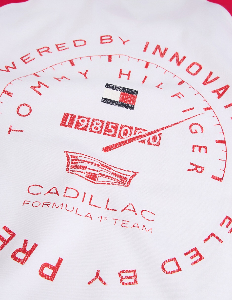 Playera manga corta Cadillac F1 cuello redondo mujer 2
