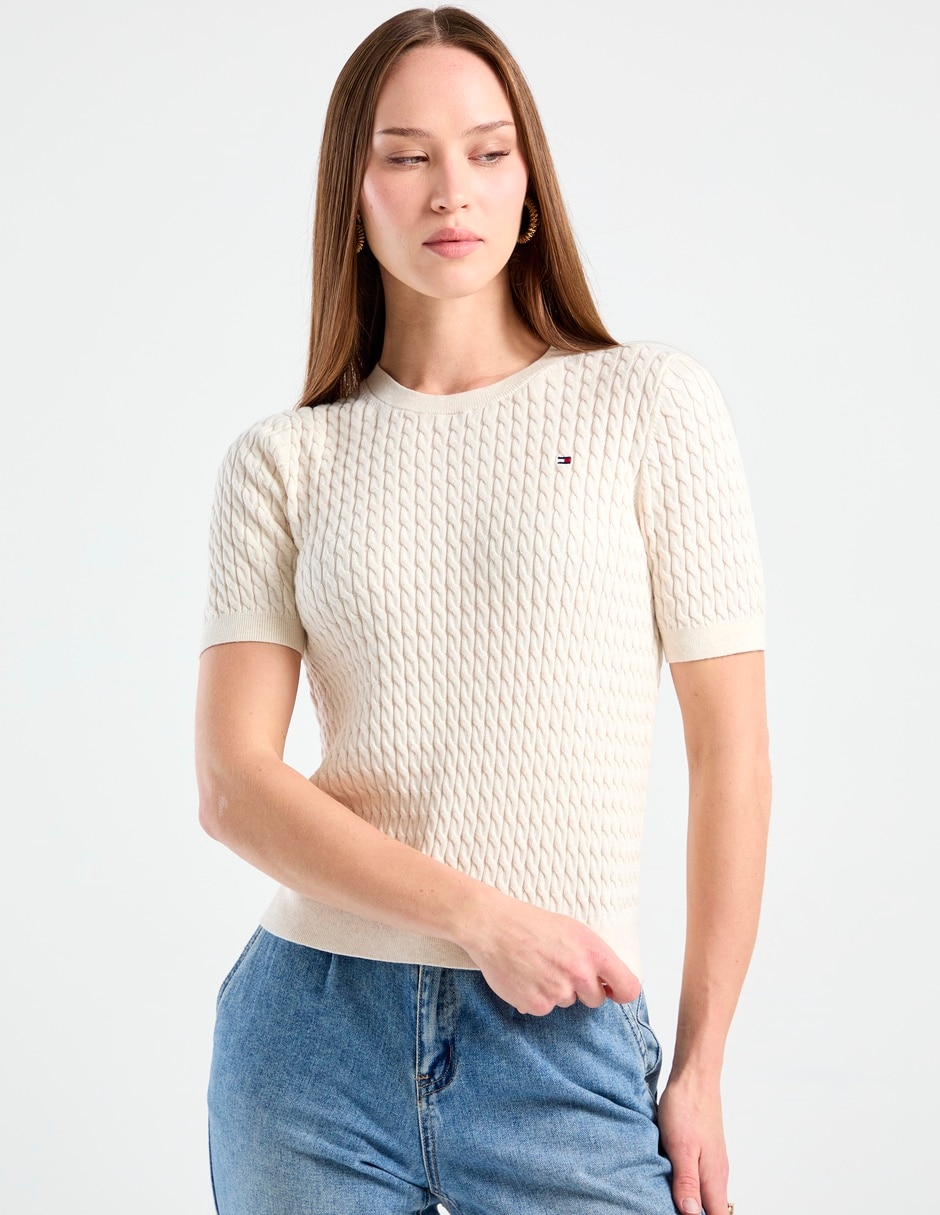 Suéter cuello redondo para mujer 5