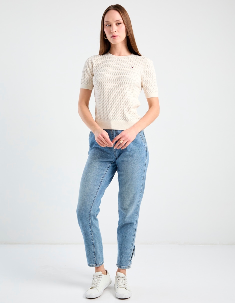 Suéter cuello redondo para mujer 6