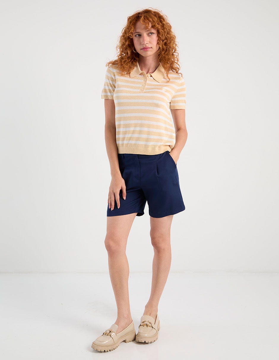 Suéter cuello polo para mujer 4