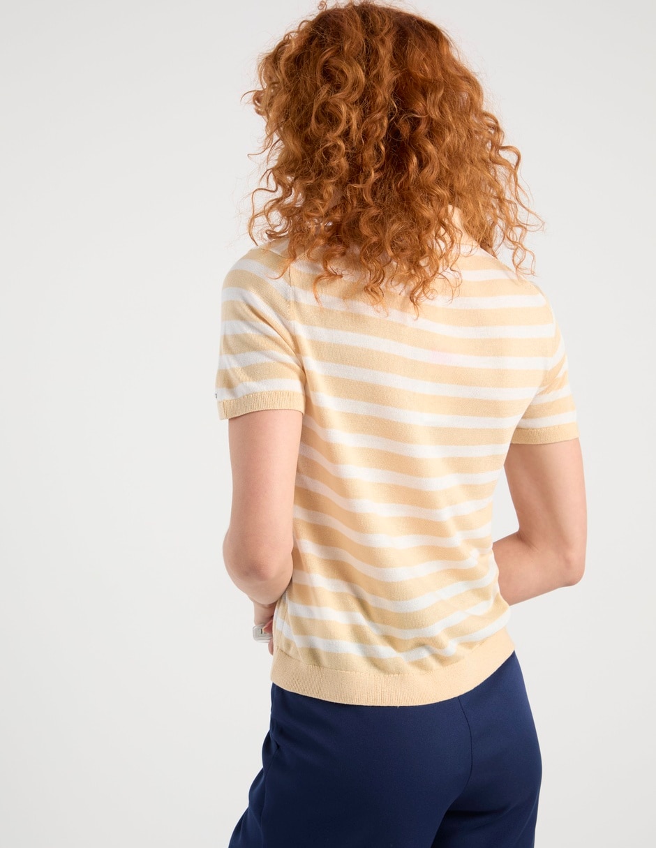 Suéter cuello polo para mujer 6