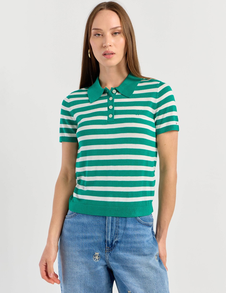 Suéter cuello polo para mujer Suéter cuello polo para mujer