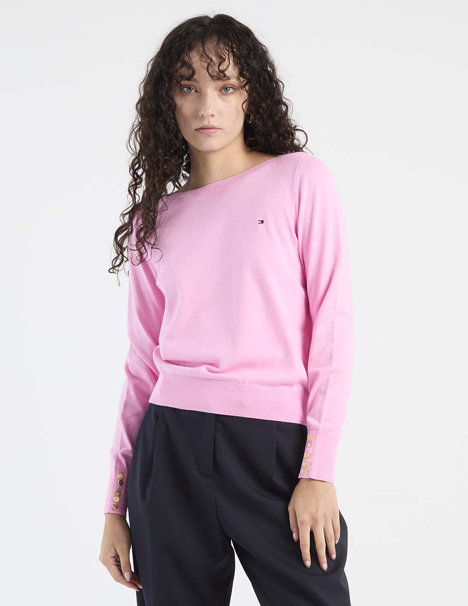 Suéter cuello redondo para mujer 5