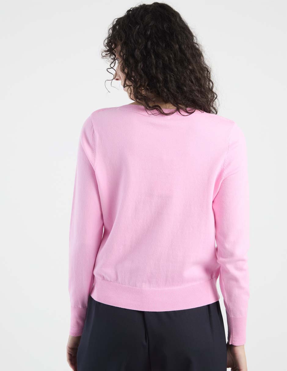 Suéter cuello redondo para mujer 6