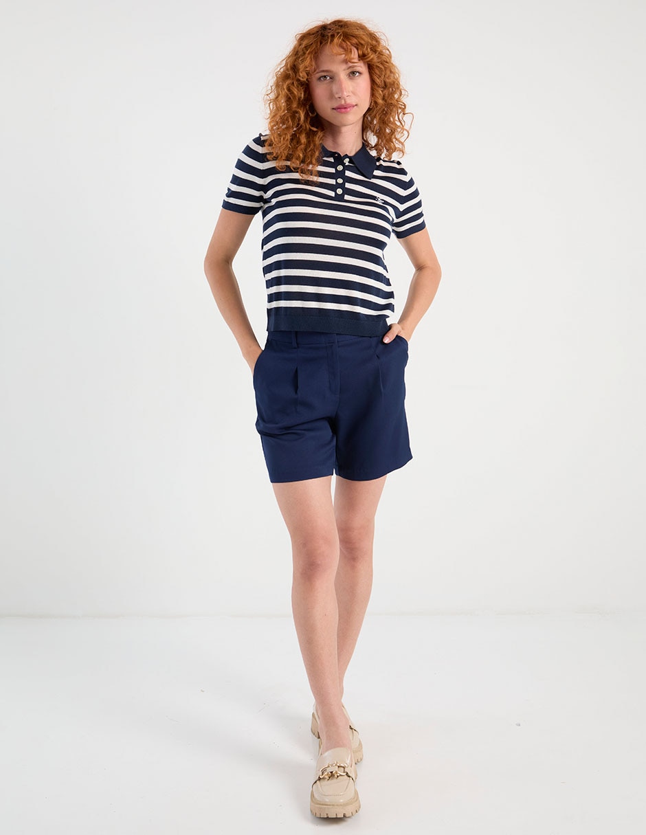 Suéter cuello polo para mujer 4