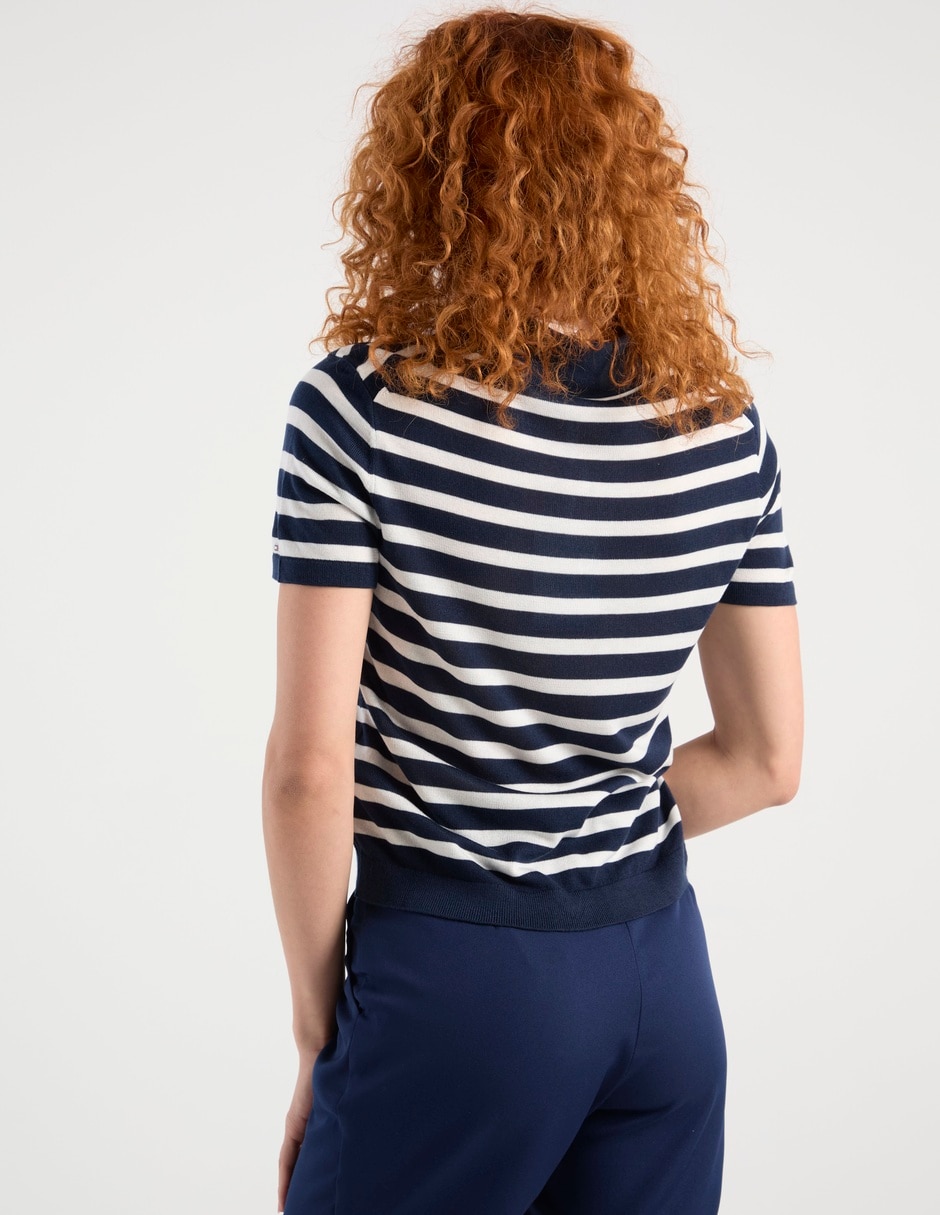 Suéter cuello polo para mujer 6