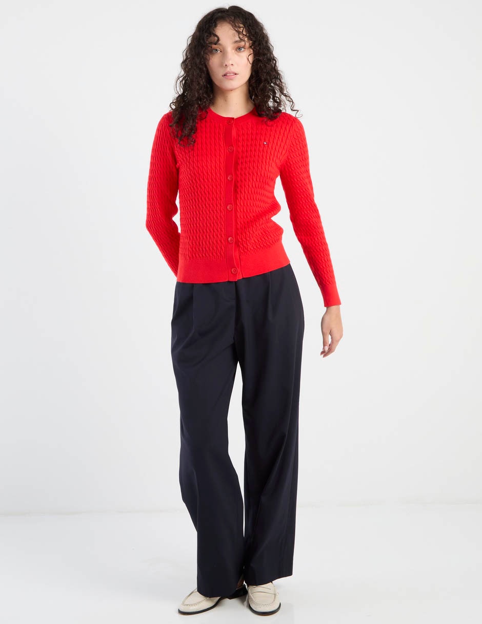 Suéter Hilfiger cuello con botón para mujer 8
