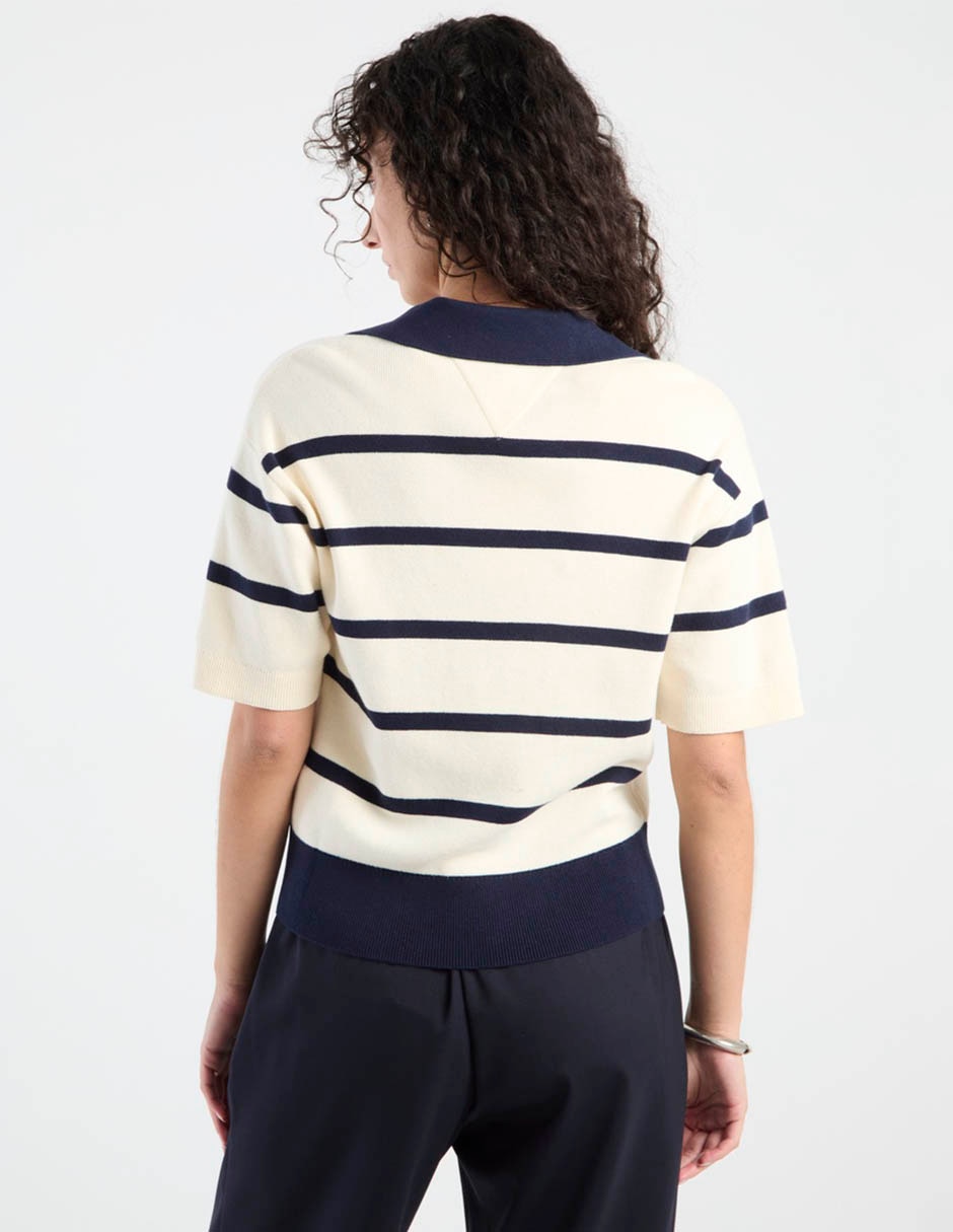 Suéter cuello polo para mujer 6