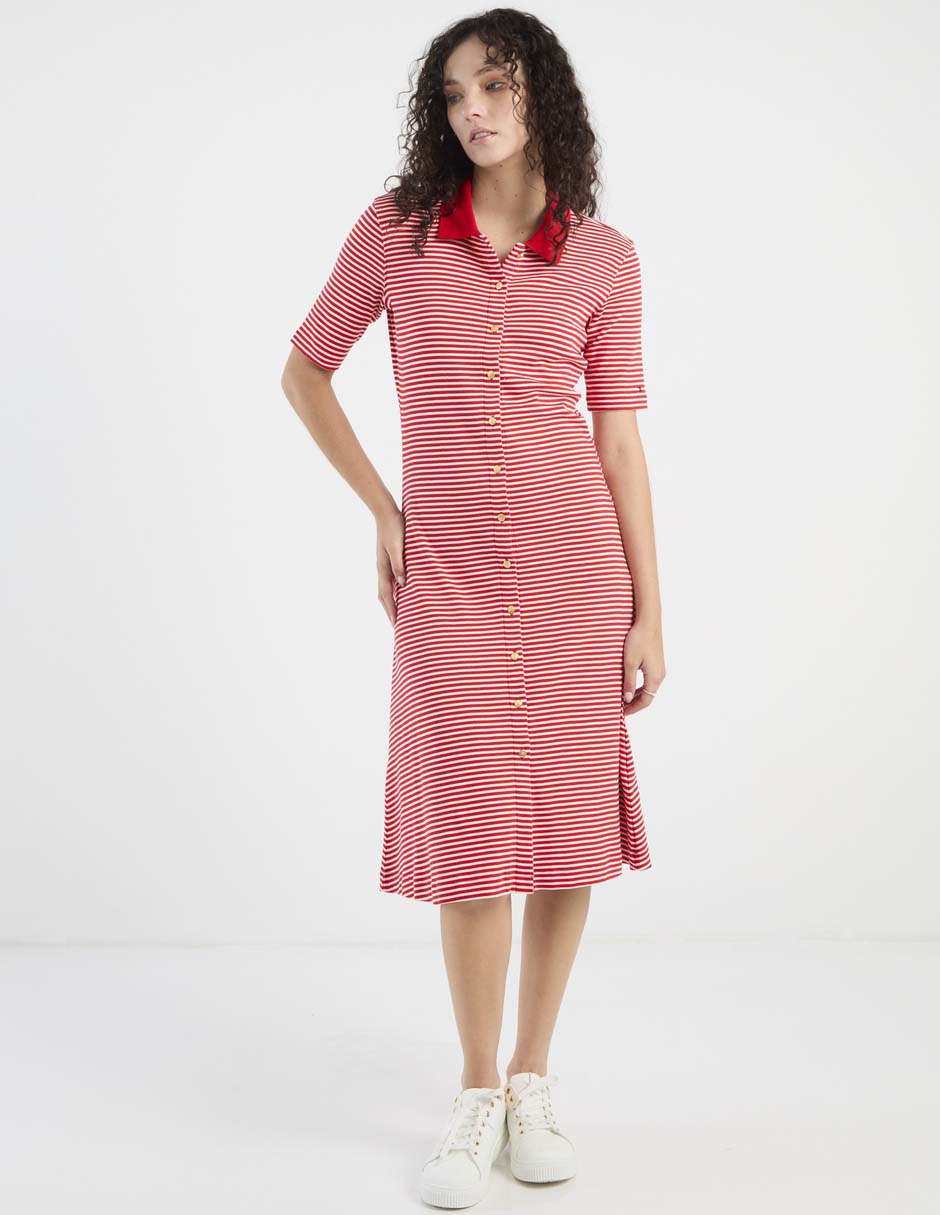 Vestido 3/4 casual Hilfiger para mujer 8