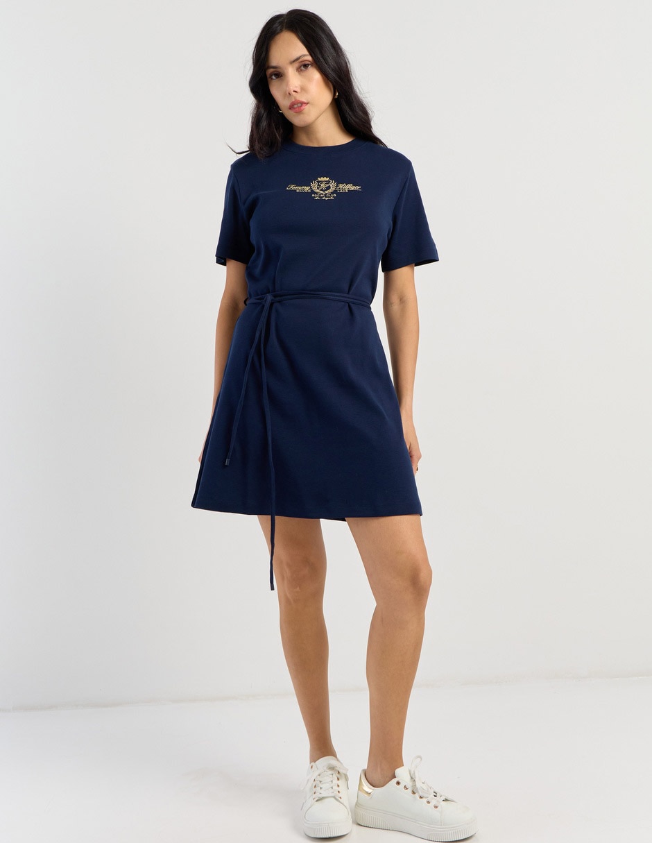 Vestido ww0ww49721-c1g algodón Vestido ww0ww49721-c1g algodón