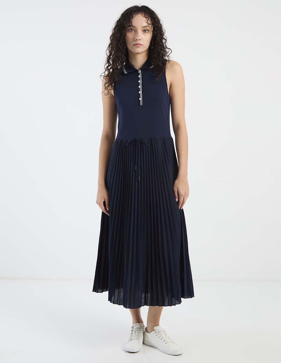 Vestido crop casual Hilfiger para mujer Vestido crop casual Hilfiger para mujer