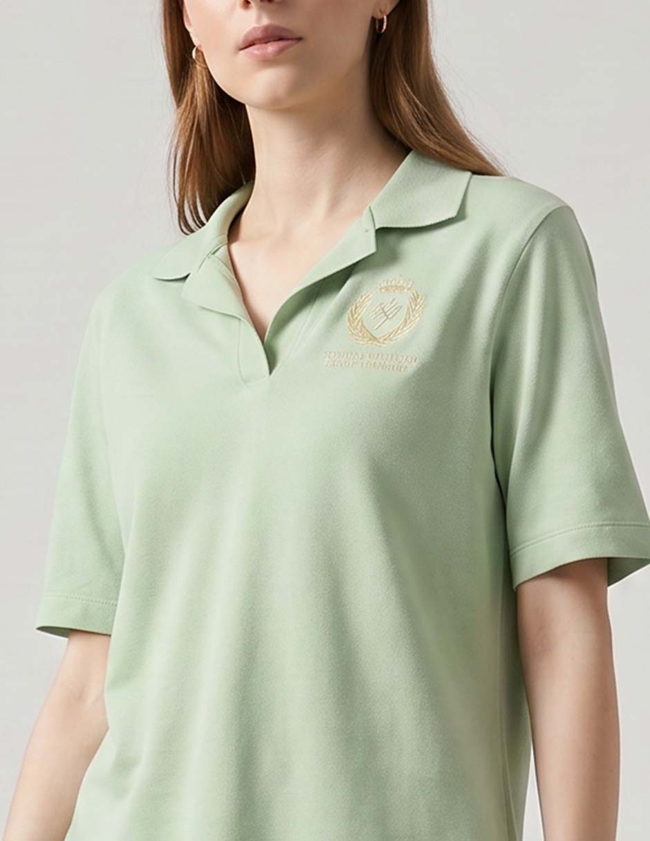 Playera tipo polo para mujer 5