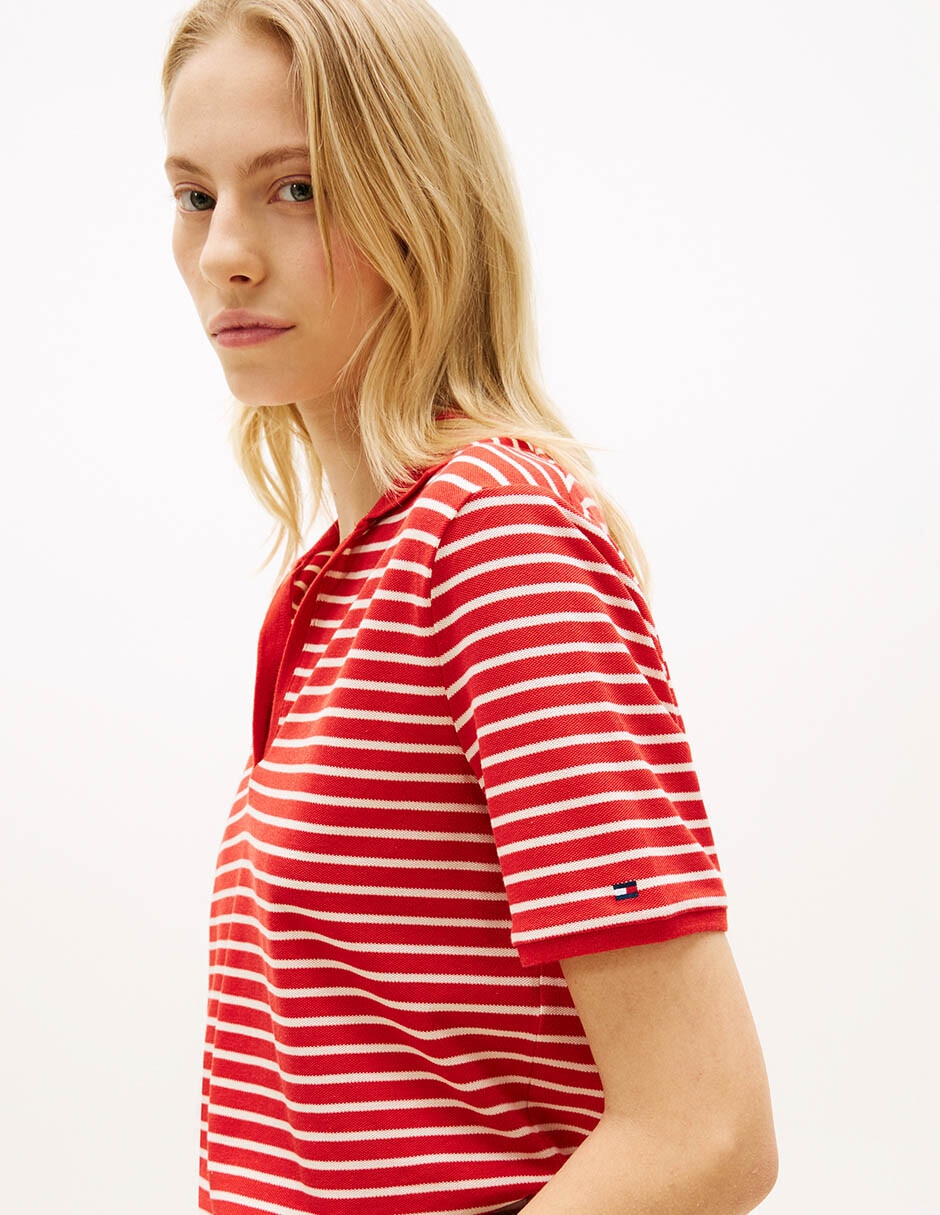 Playera tipo polo Tommy para mujer