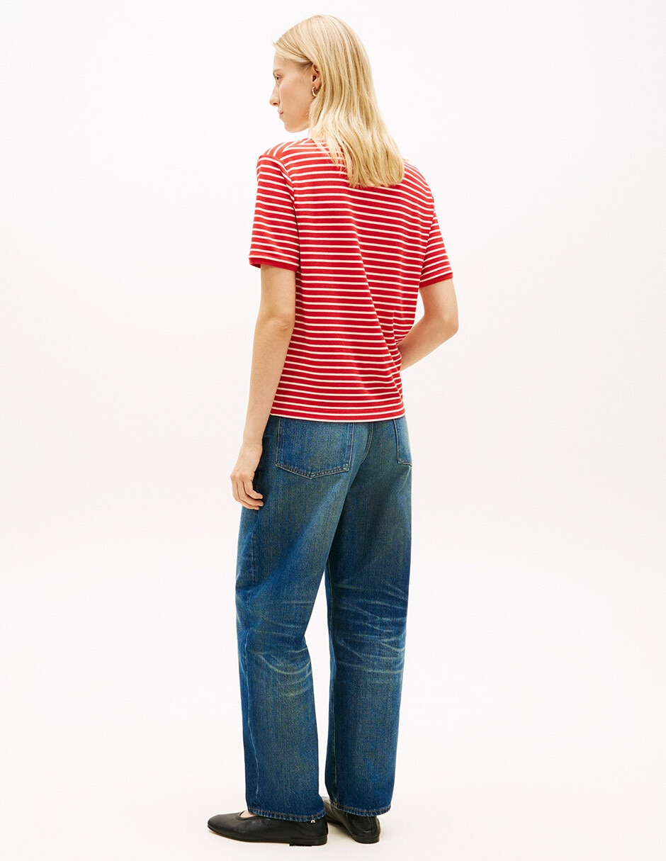 Playera tipo polo Tommy para mujer