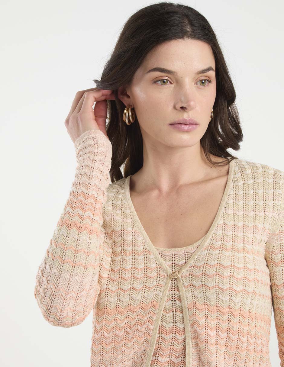 Suéter cuello V para mujer 9