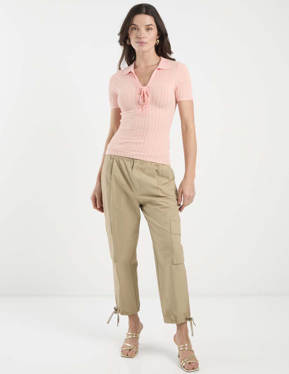 Suéter Guess cuello camisero para mujer