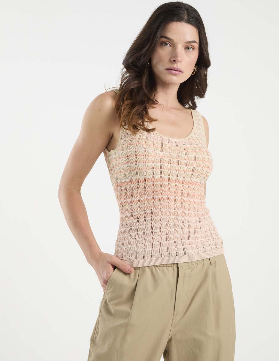 Top cuello redondo tirante ancho 1