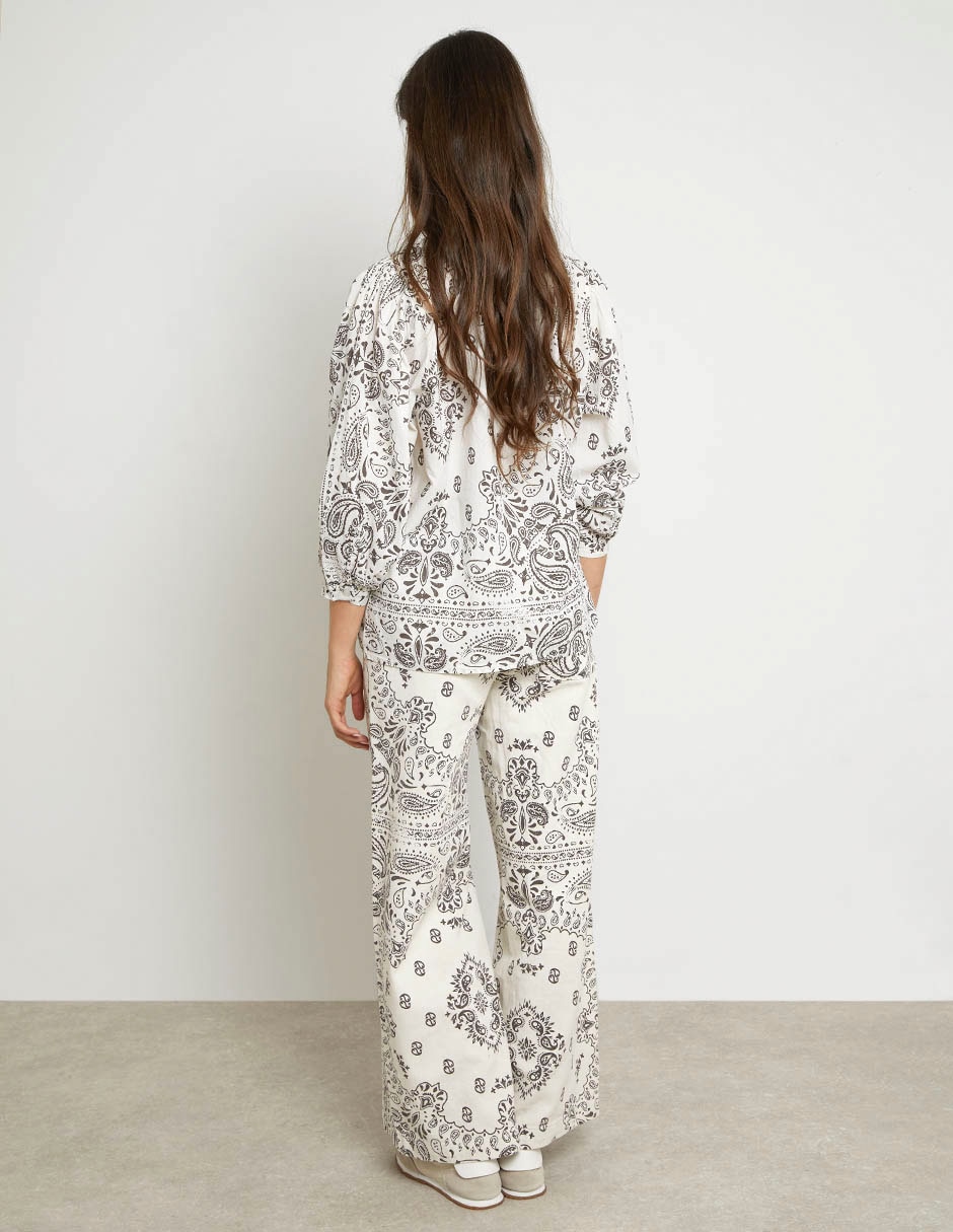 Pantalón relaxed flare para mujer 2