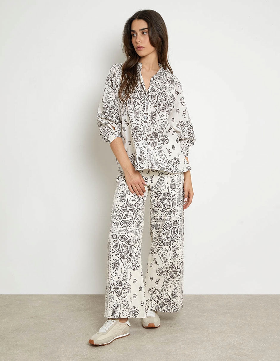 Pantalón relaxed flare para mujer 3