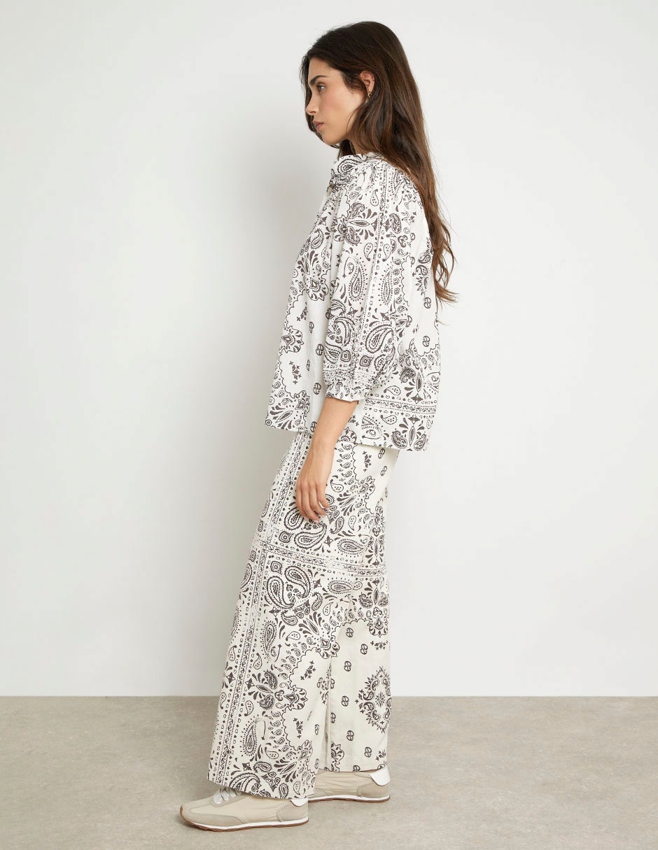 Pantalón relaxed flare para mujer 5