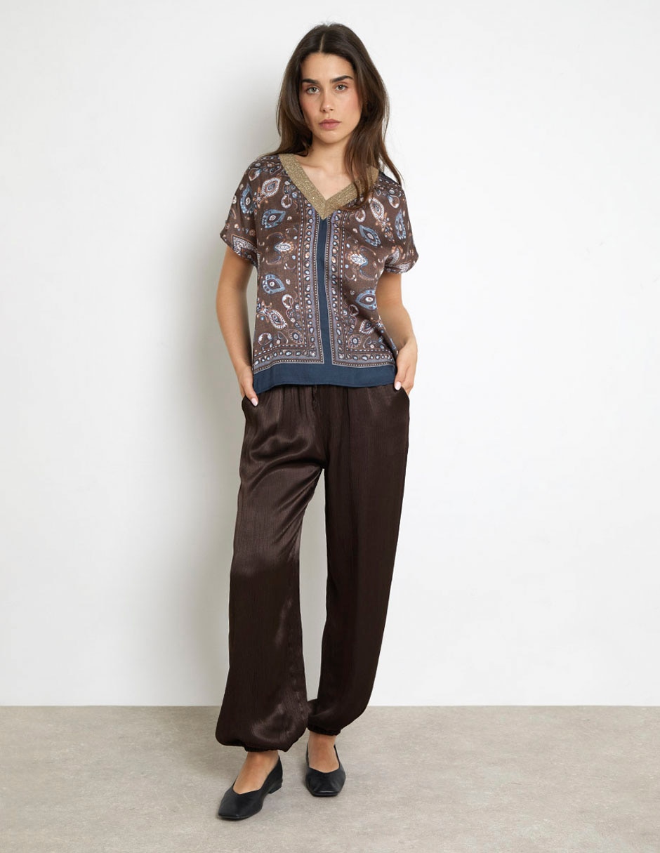 Blusa manga corta para mujer 3