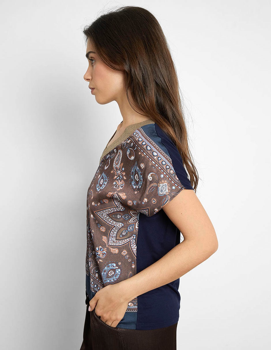 Blusa manga corta para mujer 5