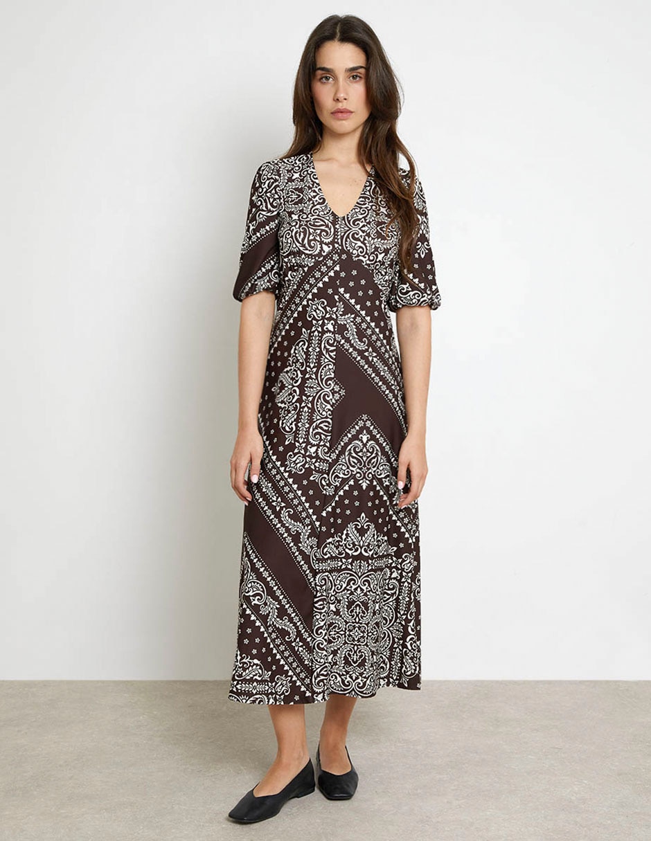 Vestido midi casual para mujer Vestido midi casual para mujer
