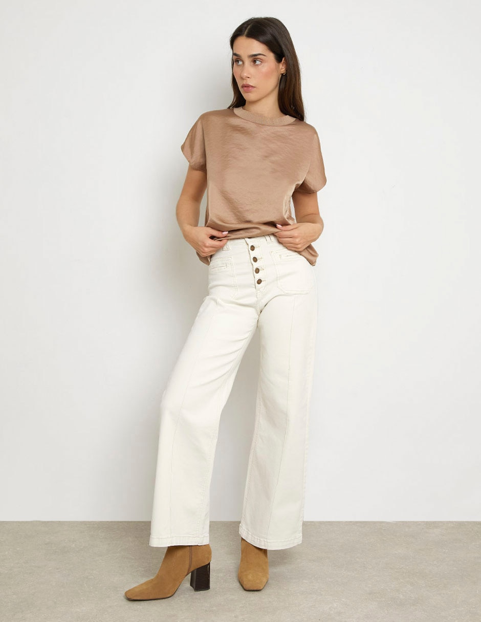 Blusa manga corta para mujer 3