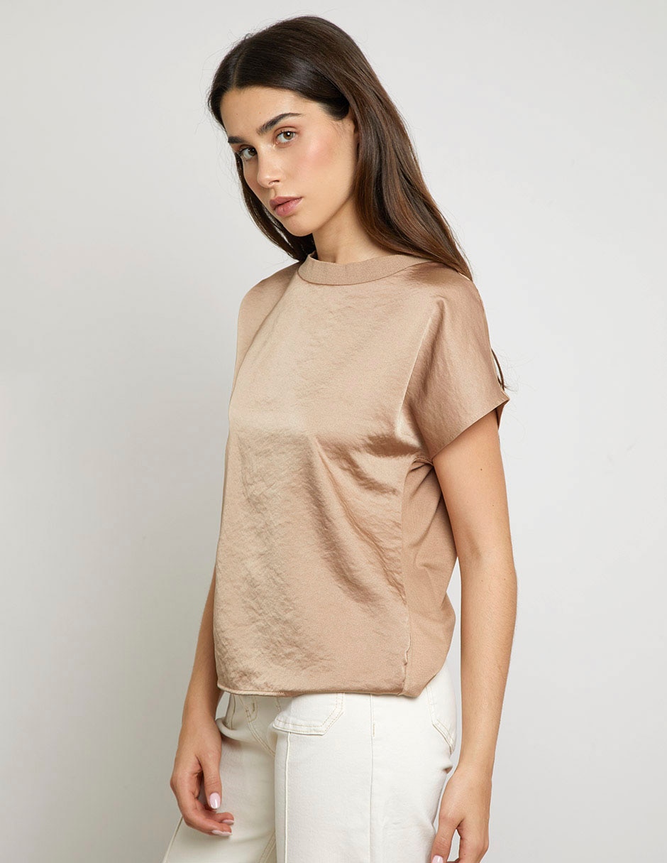 Blusa manga corta para mujer 4