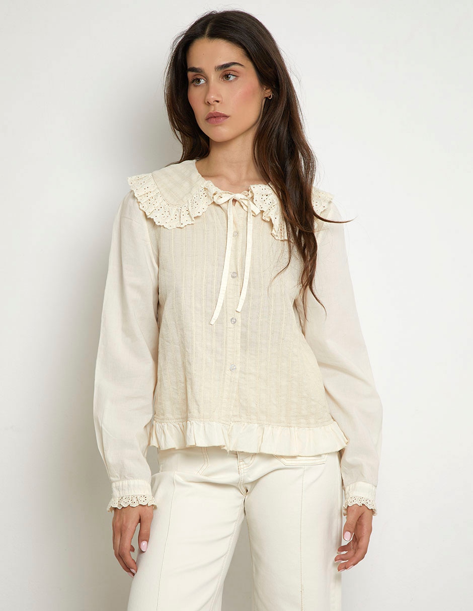 Blusa manga larga para mujer 4