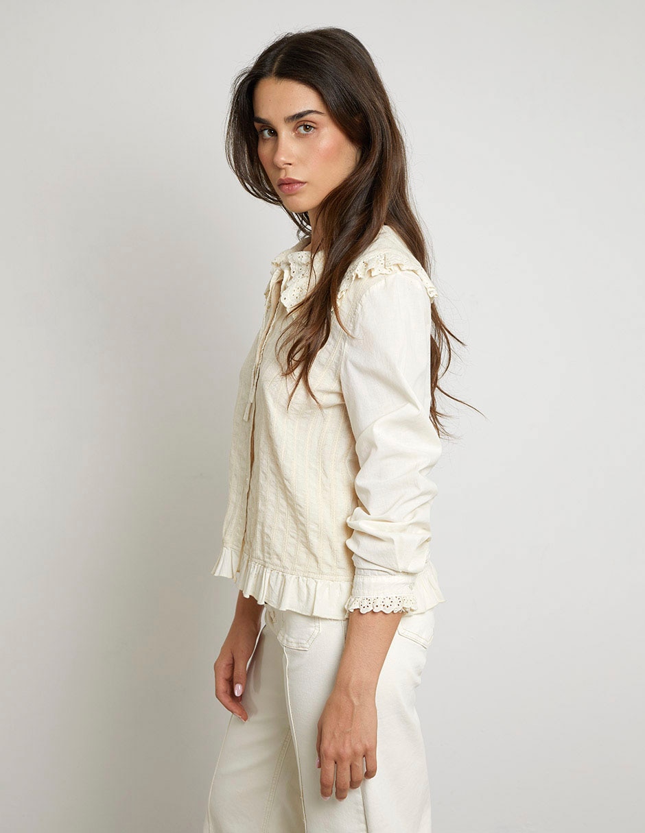 Blusa manga larga para mujer 5