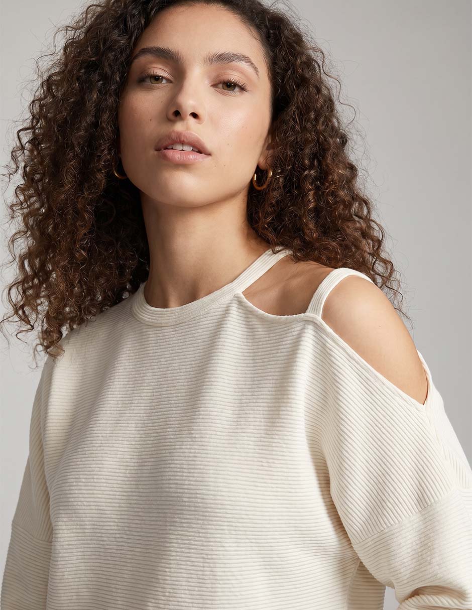 Suéter cuello redondo para mujer 3