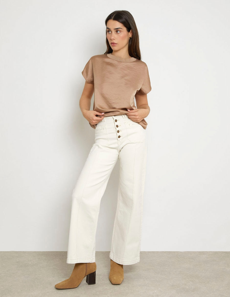 Jeans amplio para mujer 4
