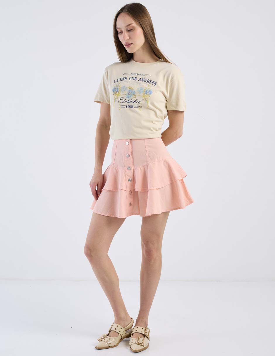 Falda mini a la cintura 8