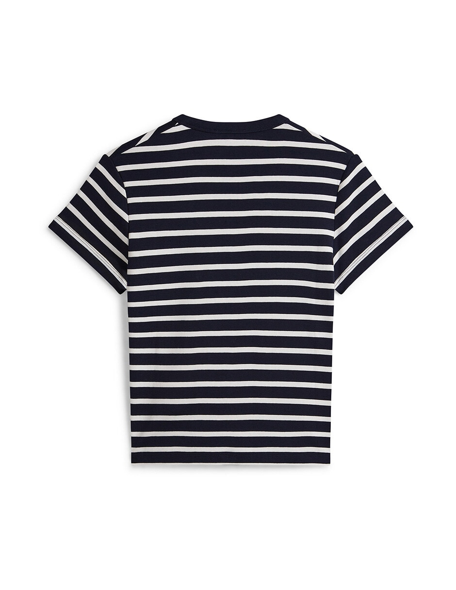 Playera manga corta cuello redondo para mujer 7