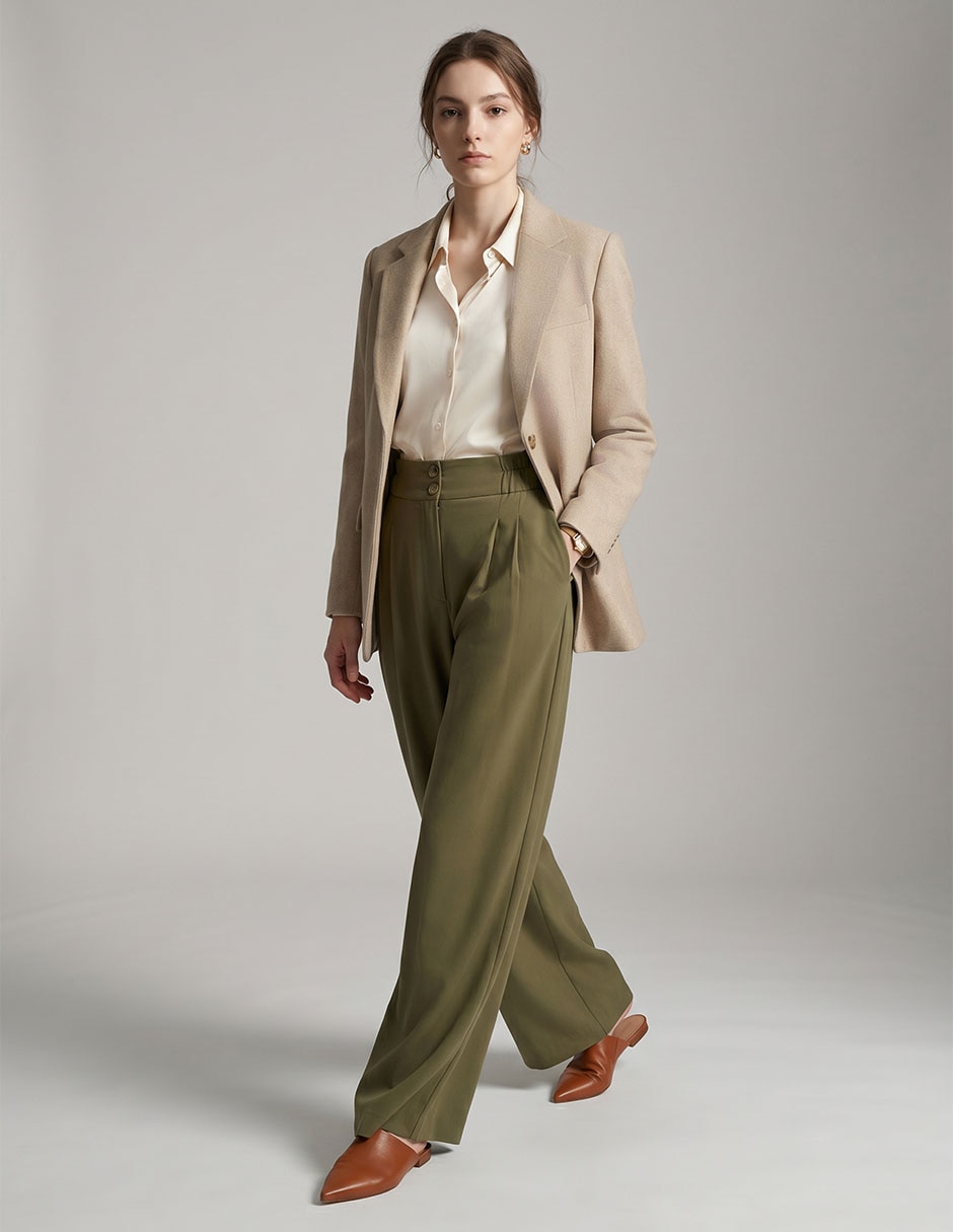 Pantalón amplio para mujer