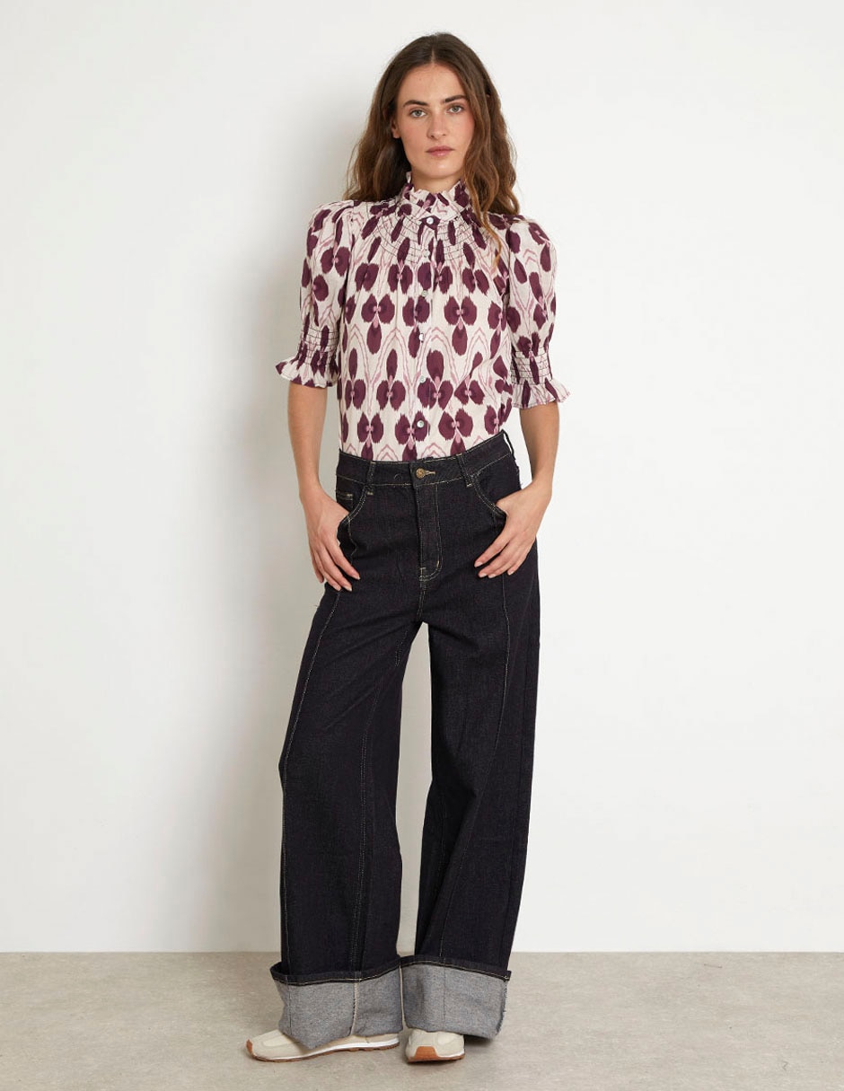 Blusa manga al codo para mujer 3