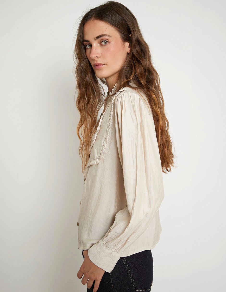Blusa manga larga para mujer 4