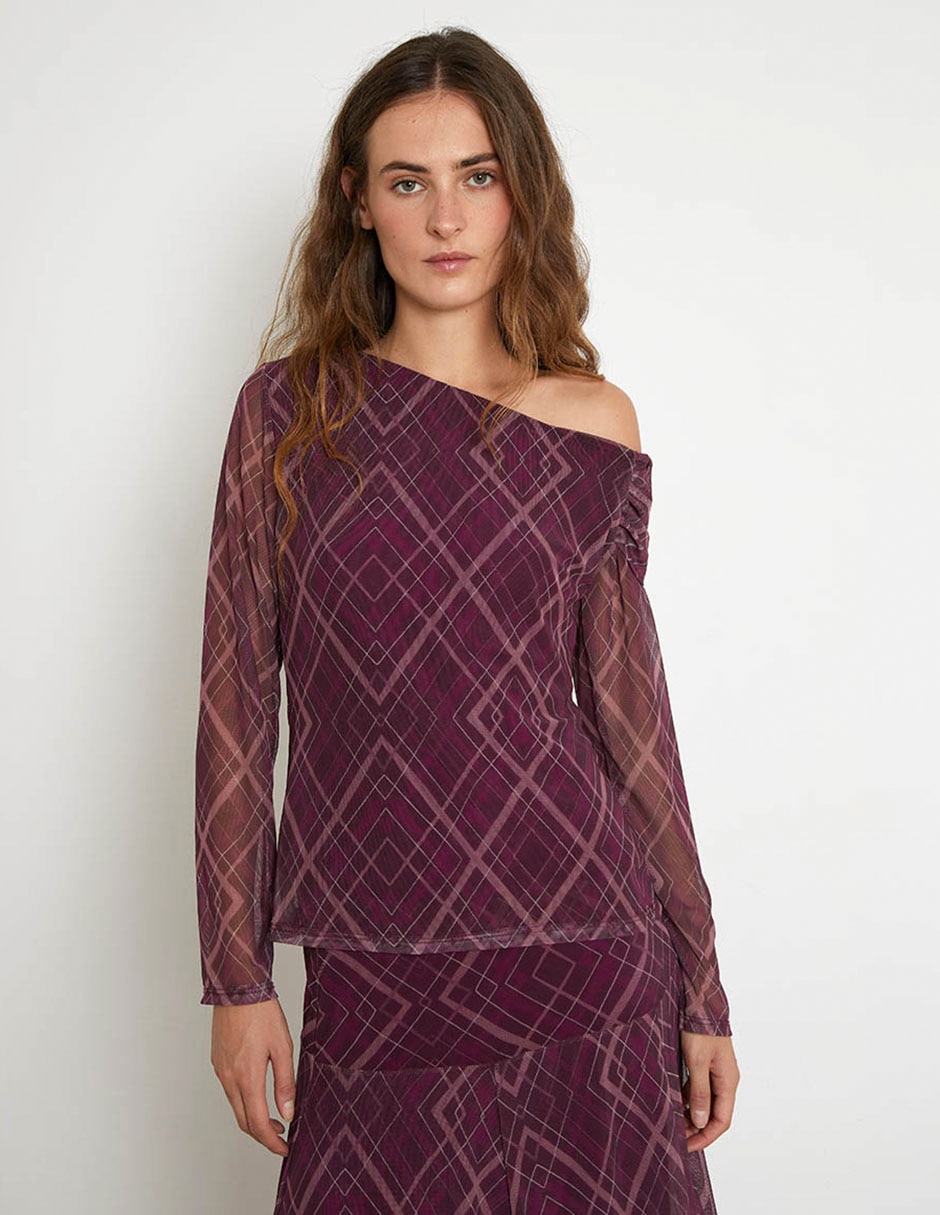Blusa manga larga para mujer