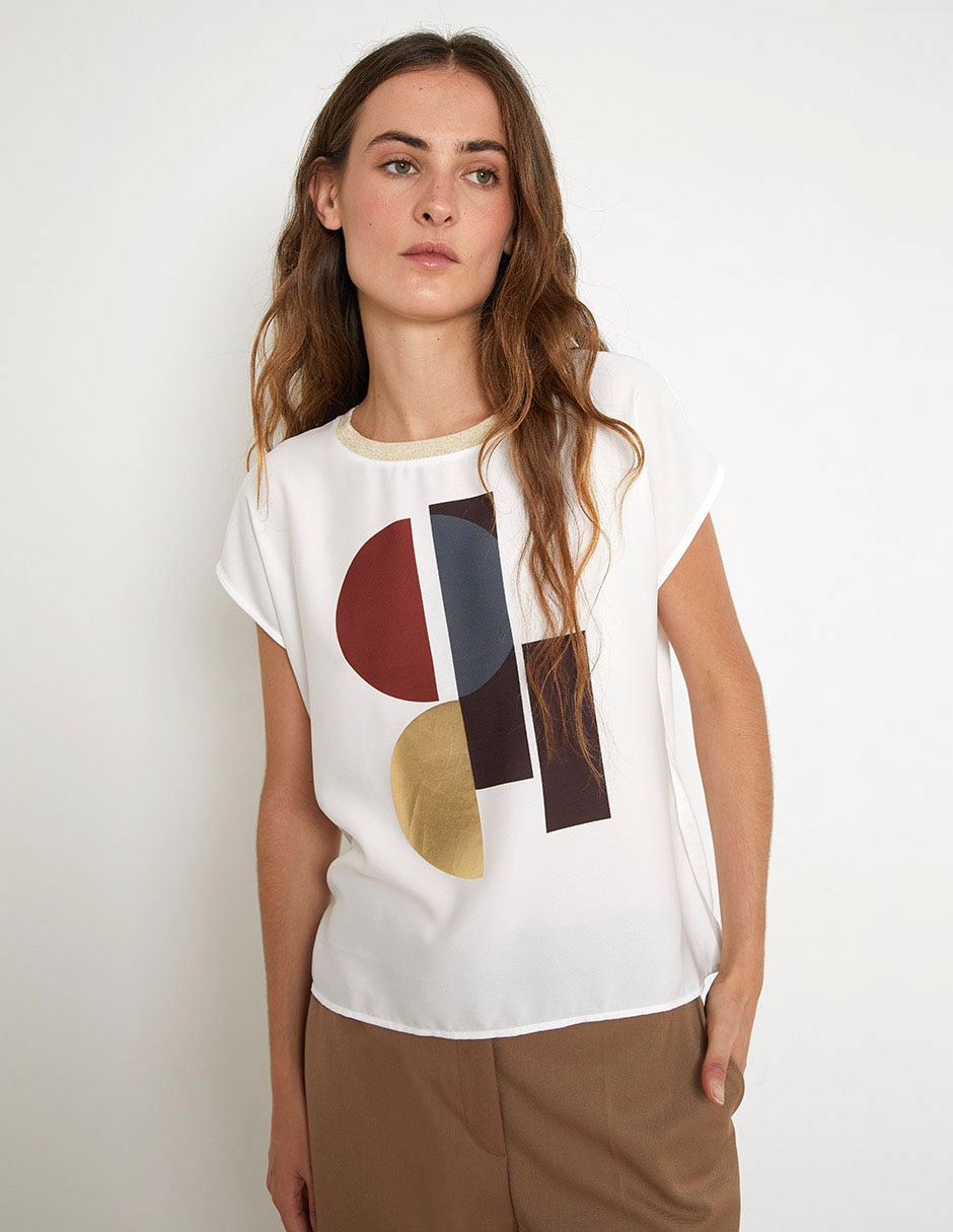 Blusa manga corta para mujer Blusa manga corta para mujer