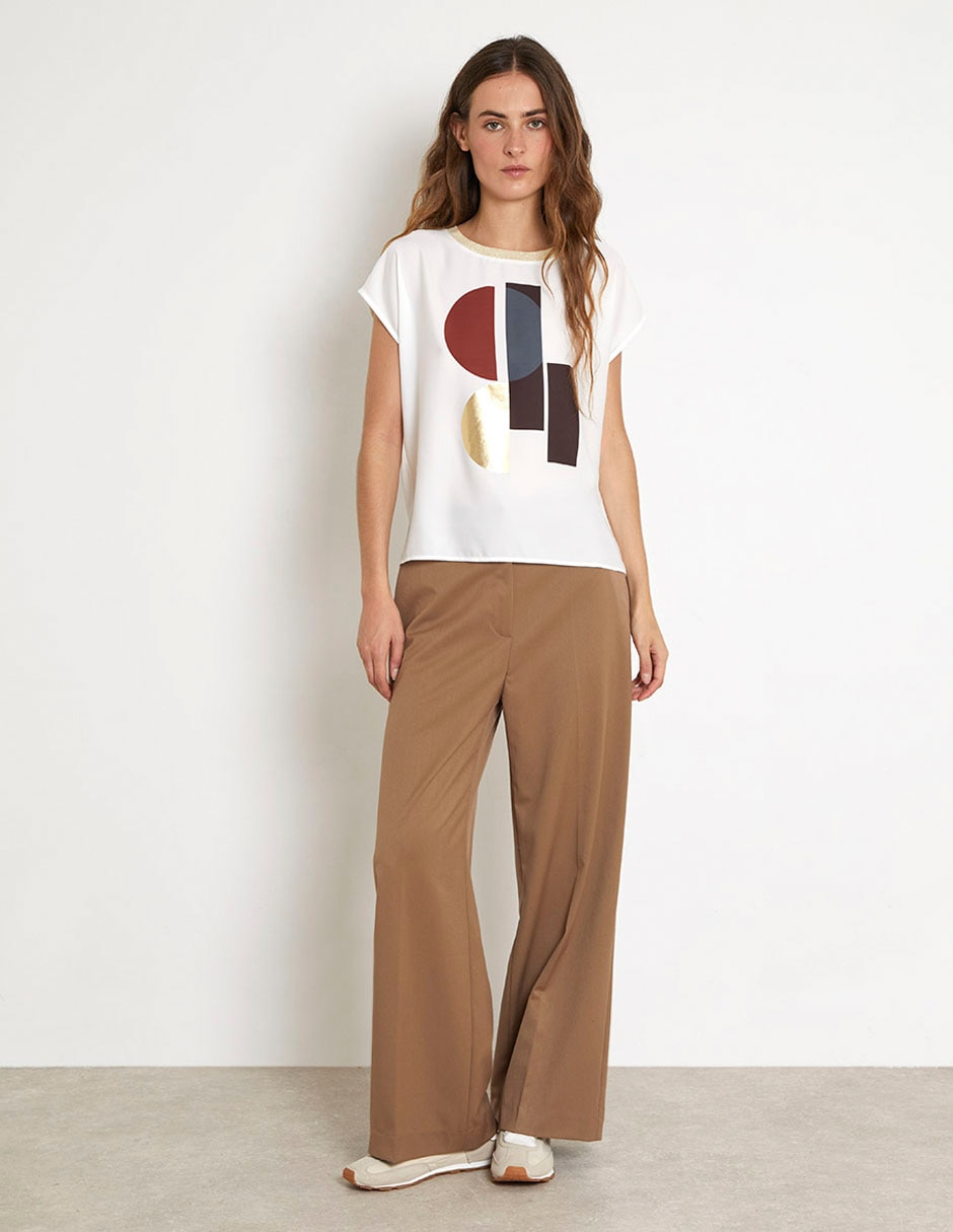 Blusa manga corta para mujer 3