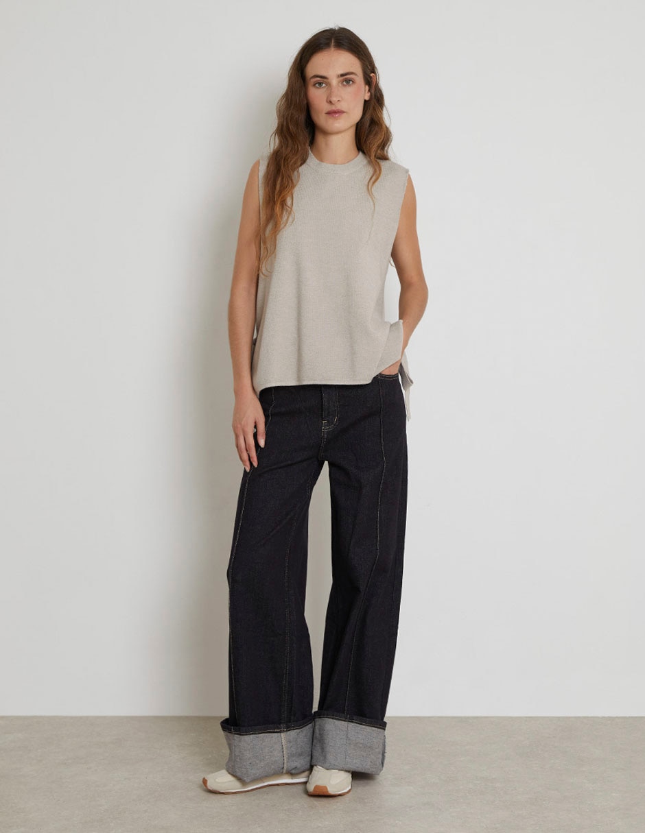 Blusa sin manga para mujer 3