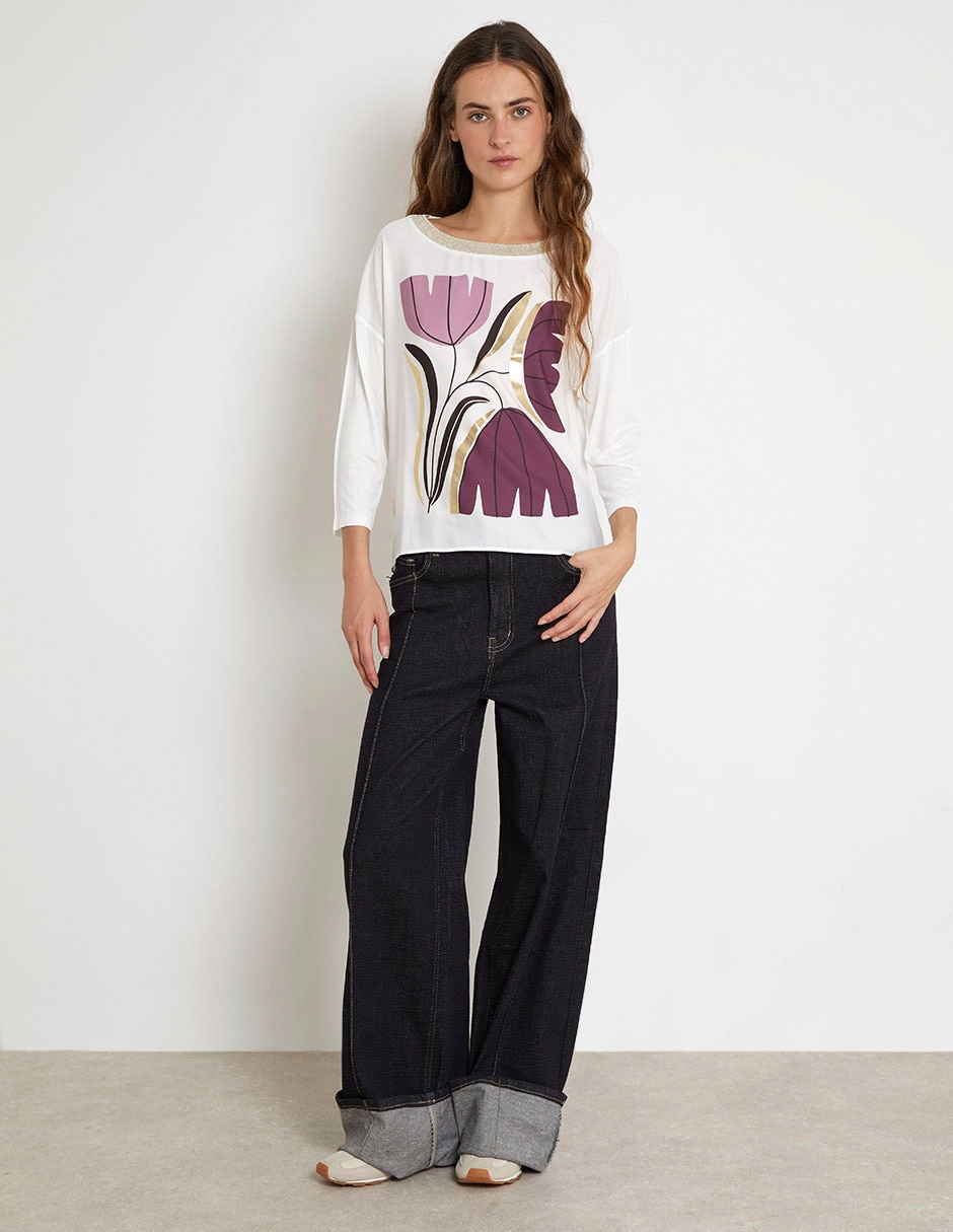 Playera manga 3/4 para mujer 3