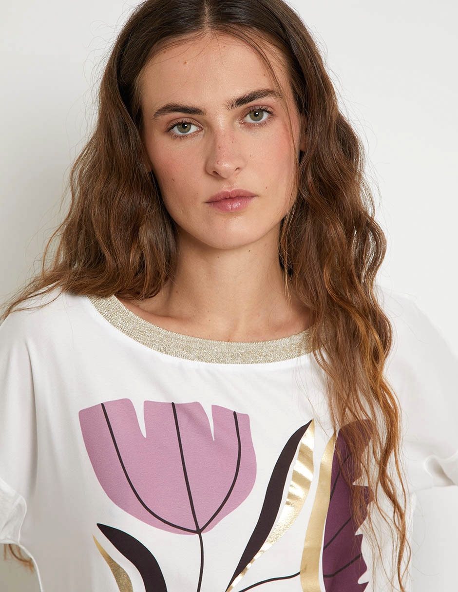 Playera manga 3/4 para mujer 5