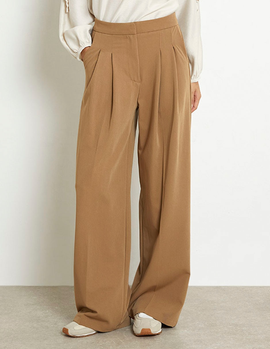 Pantalón relaxed wide leg para mujer Pantalón relaxed wide leg para mujer